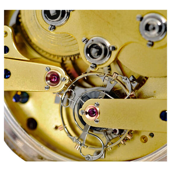 Rare English silver lever with one minute tourbillon Circa 1895 Rare English silver lever with one minute tourbillon Circa 1895