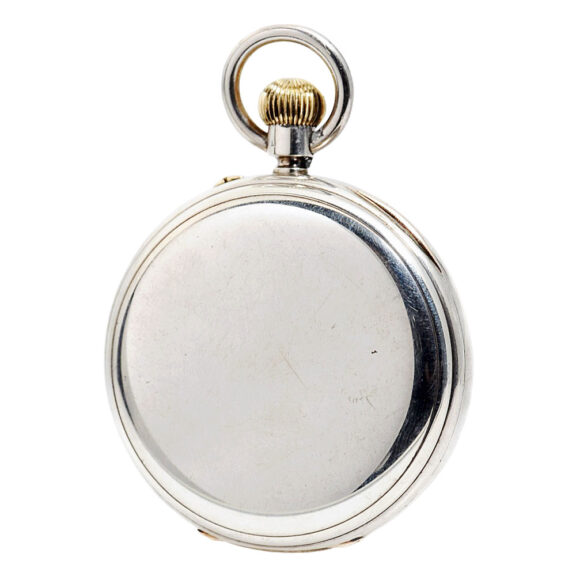 English silver lever deck watch with carrousel Circa 1909 English silver lever deck watch with carrousel Circa 1909