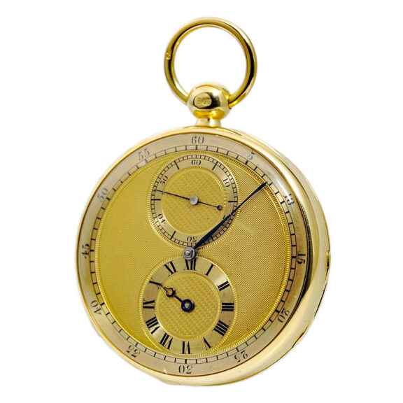 English gold open faced lever chronometer Circa 1826