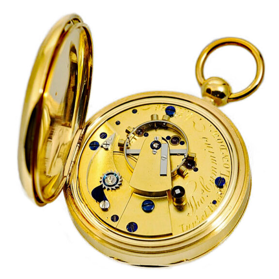 English gold open faced lever chronometer Circa 1826 English gold open faced lever chronometer Circa 1826