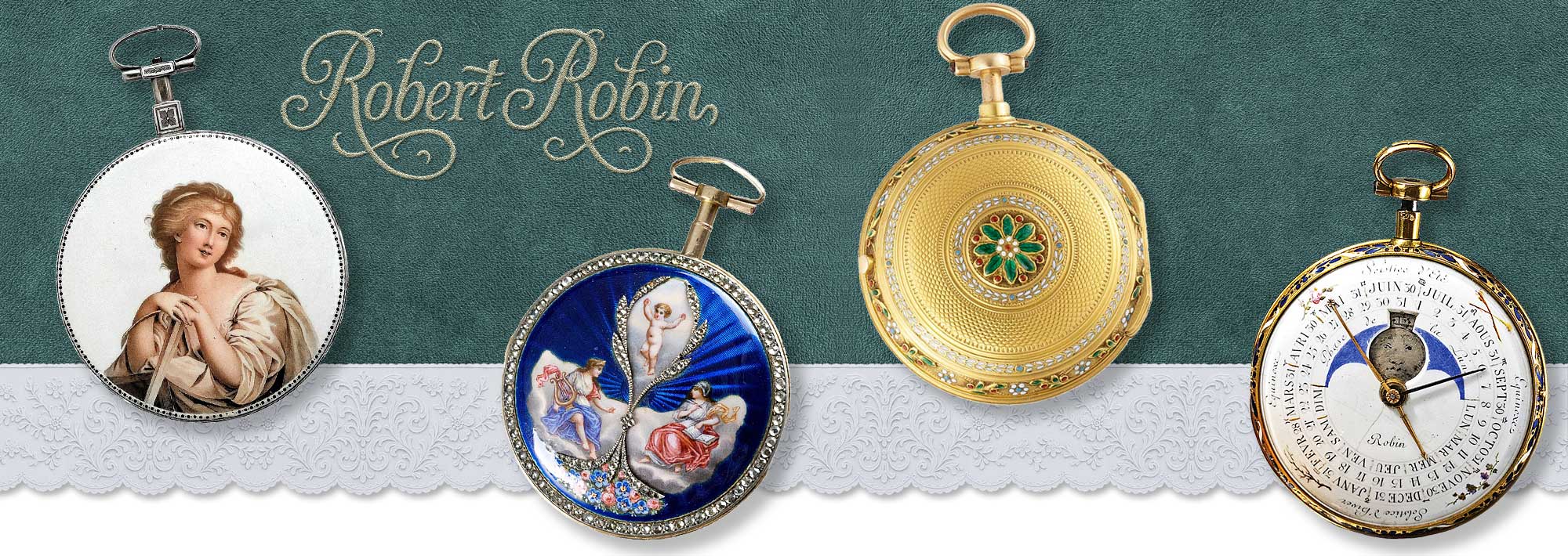Pocket watches signed by Robert Robin