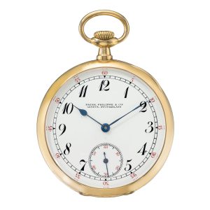 Swiss 18 carat gold open faced lever watch Circa 1909