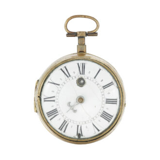French oignon watch with straight-line balance spring Circa 1700