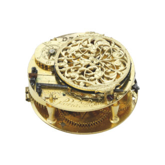 French oignon watch with straight-line balance spring Circa 1700