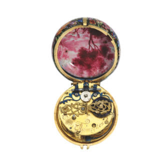 A fine, rare French miniature pair cased verge watch Circa 1675