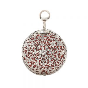 A ... silver pierced and engraved verge pocket watch Circa 1680