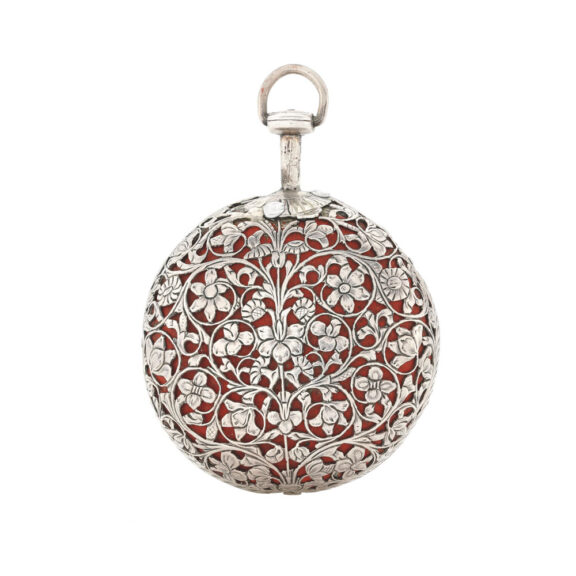 A ... silver pierced and engraved verge pocket watch Circa 1680