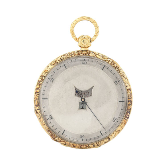 Watch with digital hour display and wondering minutes Circa 1830 Watch with digital hour display and wondering minutes Circa 1830