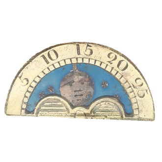 French gold double dialled calendar with moon phases Circa 1770