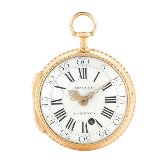 A French gold pocket watch with unusual escapement Circa 1775