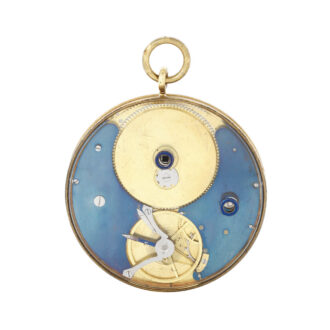 French watch with unusual lever escapement and dial Circa 1825 French watch with unusual lever escapement and dial Circa 1825