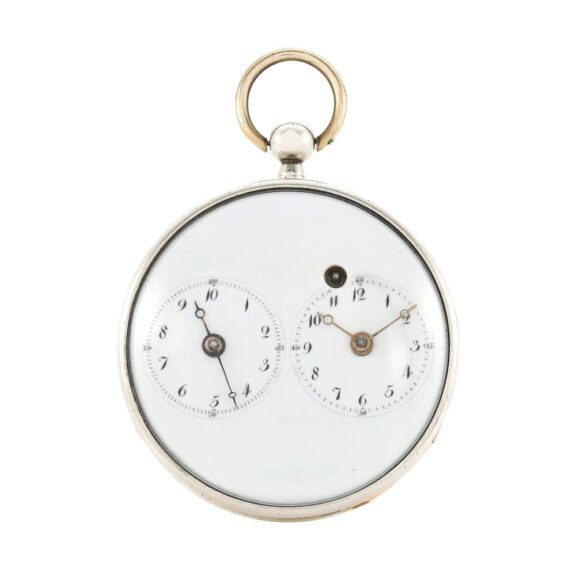 Unusual verge with decimal - duodecimal time display Circa 1795