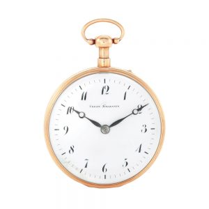 A Danish rose gold quarter repeating pocket watch Circa 1810