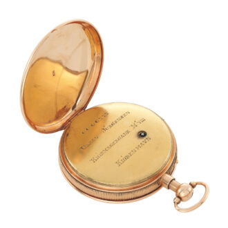 A Danish rose gold quarter repeating pocket watch Circa 1810