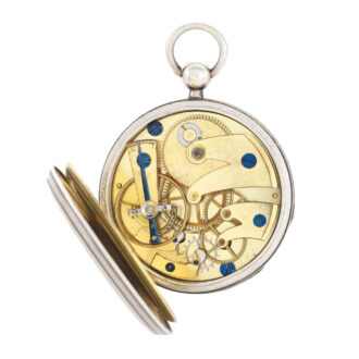 Unique watch with early straight line lever escapement Circa 1810
