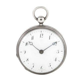 Unique watch with early straight line lever escapement Circa 1810
