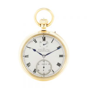 English chronometer with tourbillon and 24h reserve Circa 1904