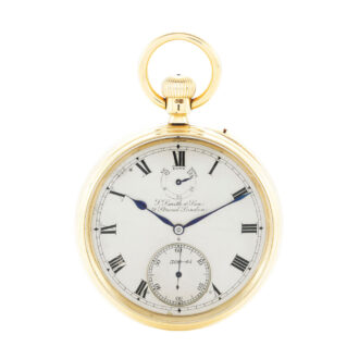 English chronometer with tourbillon and 24h reserve Circa 1904