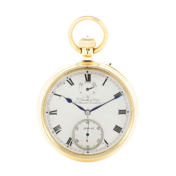 English chronometer with tourbillon and 24h reserve Circa 1904