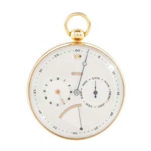 A chronometer with week days, pr and thermometer Circa 1980