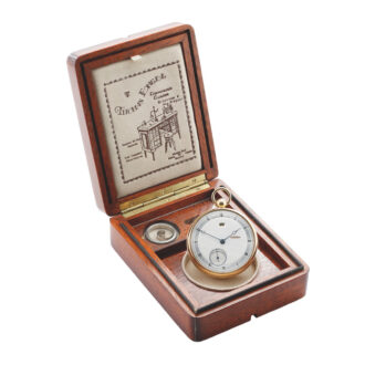 A fine chronometer with tourbillon and power reserve Circa 1980