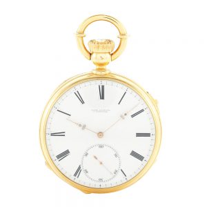 Swiss gold chronometer with special escapement Circa 1865