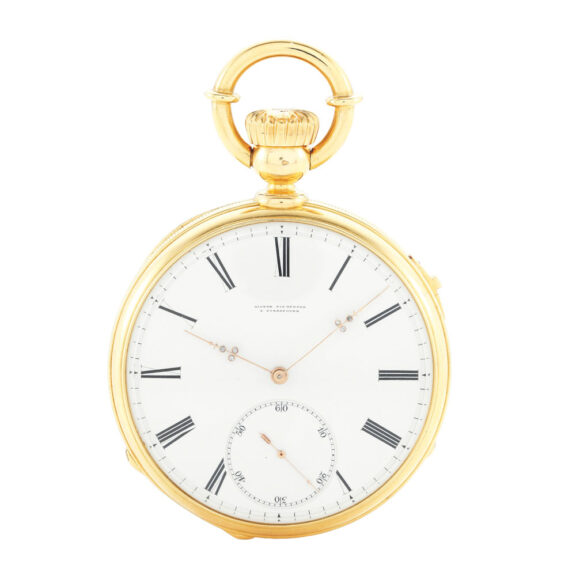 Swiss gold chronometer with special escapement Circa 1865