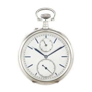 Rare German silver chronometer with flying tourbillon Circa 1931