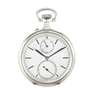 Rare German silver chronometer with flying tourbillon Circa 1931