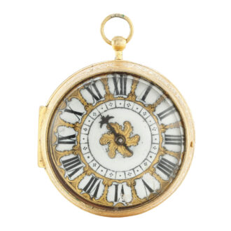 A French gilt metal oignon verge pocket watch Circa 1695