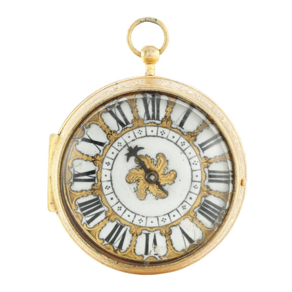 A French gilt metal oignon verge pocket watch Circa 1695