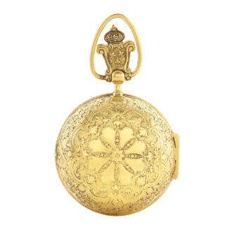 Rare oignon watch with French royal crest on the bow Circa 1695