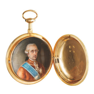 A French watch with portrait of King Carlos IV of Spain Circa 1790