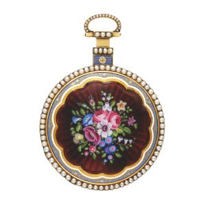 English pearl set watch for the Chinese market Circa 1818