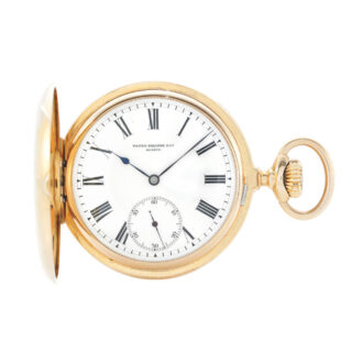 Swiss rose gold full hunter lever watch Circa 1896