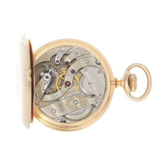 Swiss rose gold full hunter lever watch Circa 1896