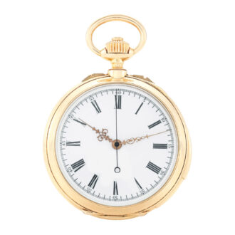 Swiss quarter repeating chronograph watch Circa 1890