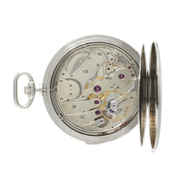 Slim English platinum minute repeater Circa 1935 Slim English platinum minute repeater Circa 1935