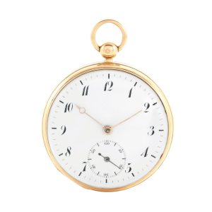 French rose gold cylinder pocket watch Circa 1821