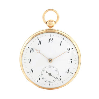 French rose gold cylinder pocket watch Circa 1821