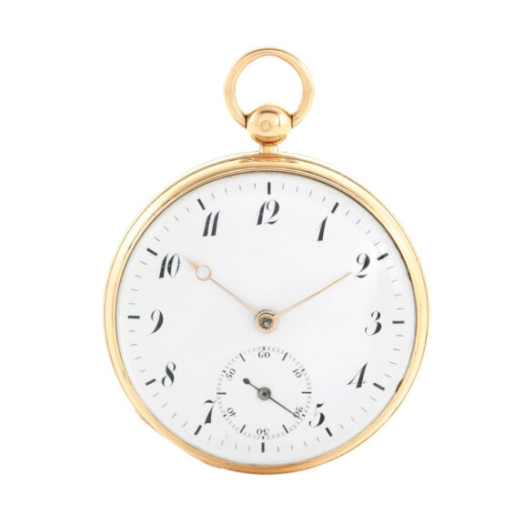 French rose gold cylinder pocket watch Circa 1821