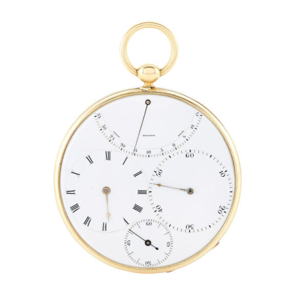 Swiss gold lever with regulator type dial Circa 1840