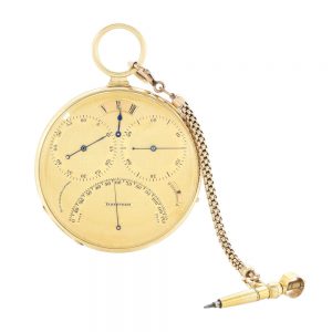 Swiss gold lever with digital hour display Circa 1845