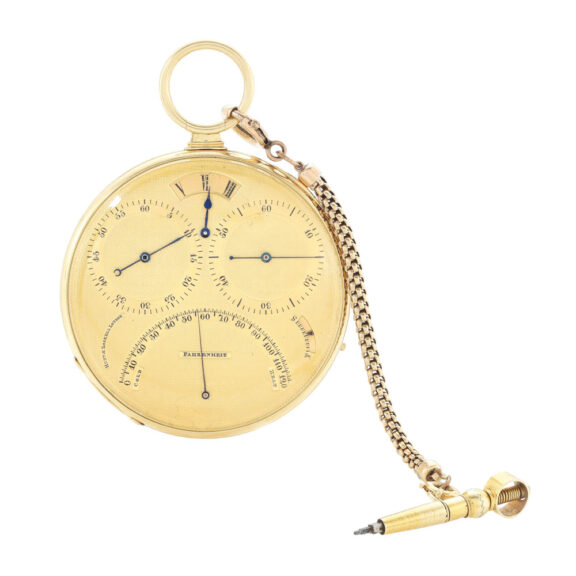 Swiss gold lever with digital hour display Circa 1845