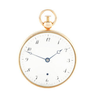 French gold open faced quarter repeater Circa 1800