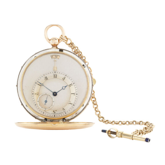 French gold and silver montre à tact watch Circa 1823