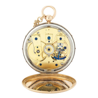 French gold and silver montre à tact watch Circa 1823