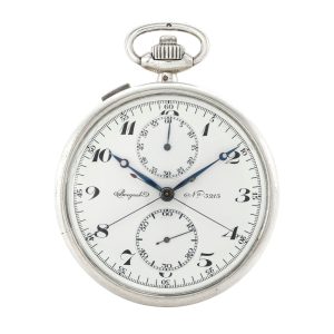 Swiss silver split seconds lever chronograph Circa 1938