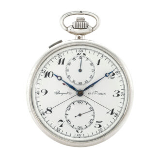 Swiss silver split seconds lever chronograph Circa 1938