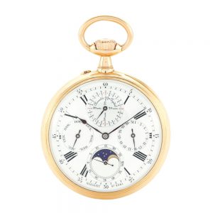 Swiss gold perpetual calendar lever watch Circa 1879